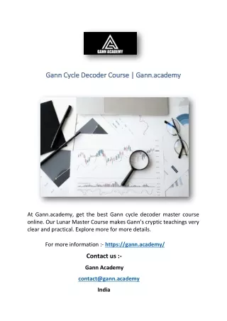 Gann Cycle Decoder Course | Gann.academy