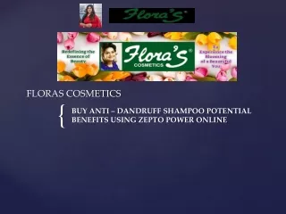 Buy Floras Anti - Dandruff shampoo with zepto power online