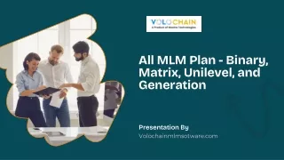 All MLM Plan - Binary, Matrix, Unilevel, and Generation