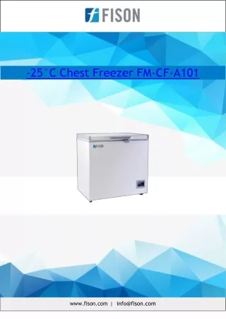 -25°C Chest Freezer Net weight 42 kg