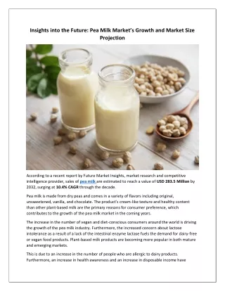 Pea Milk Market