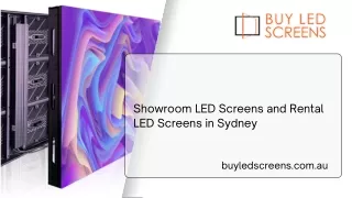 Showroom LED Screens and Rental LED Screens in Sydney