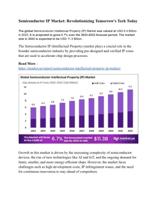 Semiconductor IP Market_ Revolutionizing Tomorrow's Tech Today