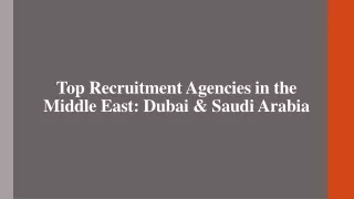 Top Recruitment Agencies in the Middle East_Dubai & Saudi Arabia