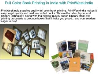 Full Color Book Printing in India with PrintWeekIndia