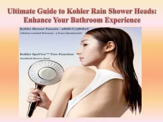 Ultimate Guide to Kohler Rain Shower Heads Enhance Your Bathroom Experience