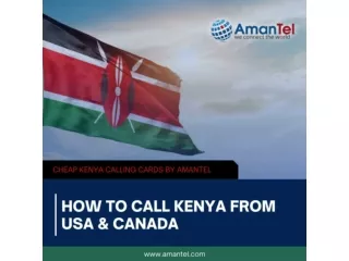 Call Kenya, Calling Plans Kenya