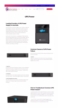 UPS Power