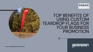 Top Benefits of Using Custom Teardrop Flags | Instant Promotion