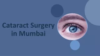 Cataract Surgery in Mumbai