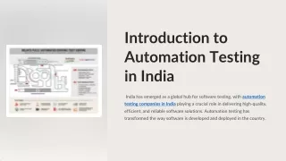 automation testing companies in India