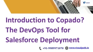 Salesforce DevOps Online Training Hyderabad - Best Salesforce DevOps Training