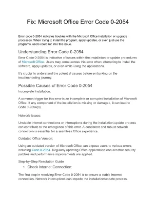 Error Code 0-2054 (1)