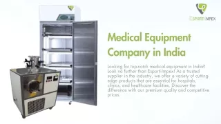 Medical Equipment Company in India