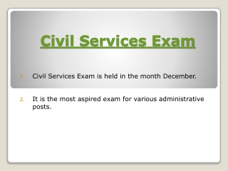 Civil Services exam