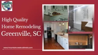 High-Quality Home Remodeling Services in Greenville, SC