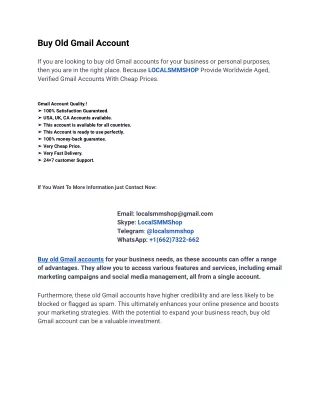 7 Best Sites to Buy Old Gmail Accounts