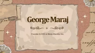 George Maraj - Provides Consultation in Leadership