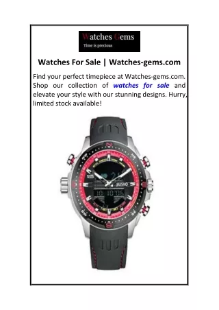 Watches For Sale  Watches-gems.com