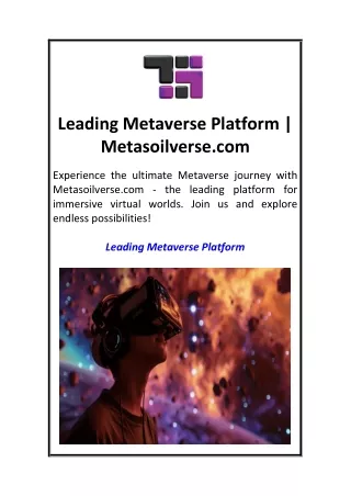Leading Metaverse Platform  Metasoilverse.com