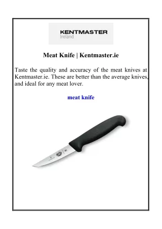 Meat Knife | Kentmaster.ie