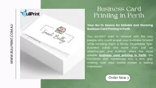 Your Go-To Source for Reliable and Stunning Business Card Printing in Perth