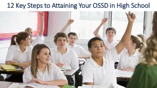 12 Key Steps to Attaining Your OSSD in High School