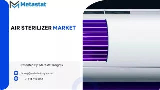 Air Sterilizer Market: Size, Share, Trends and Forecasts 2031