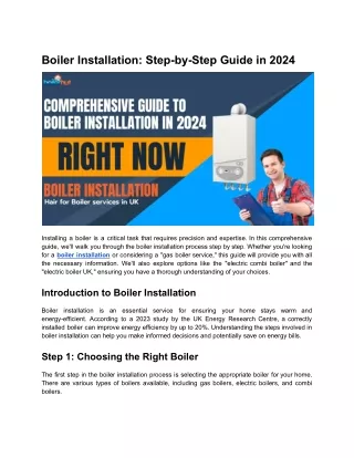 Boiler Installation_ Step-by-Step Guide in 2024