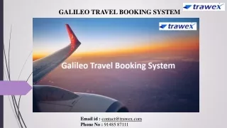 Galileo Travel Booking System