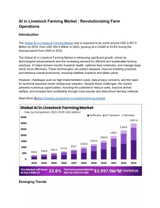 AI in Livestock Farming Market: Advanced Animal Husbandry