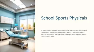 School Sports Physical