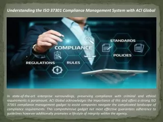 ISO 37301 compliance management system
