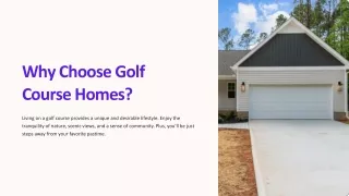 Golf Course Homes