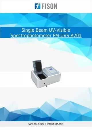 Single-Beam-UV-Visible-Spectrophotometer