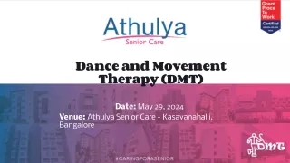 Dance and movement therapy for seniors