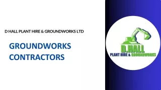 Premier Groundworks Contractors for Reliable and Professional Services