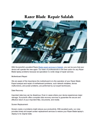 Razer Blade  Repair Salalah