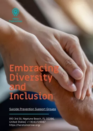 Suicide Prevention Support Groups for Jacksonville, FL  by Here Tomorrow