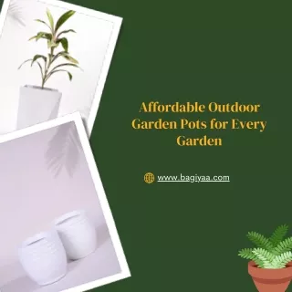 Affordable Outdoor Garden Pots for Every Garden