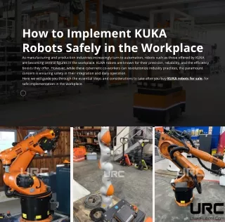 How to Implement KUKA Robots Safely in the Workplace?