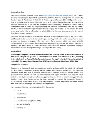 Shipbuilding Anti-Vibration Market
