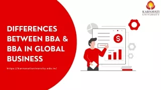 Differences Between BBA & BBA in Global Business