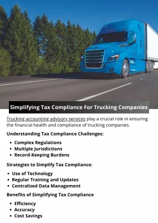 Simplifying Tax Compliance For Trucking Companies