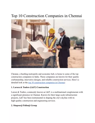 Top 10 Construction Companies in Chennai - Chennai top 10 (2)