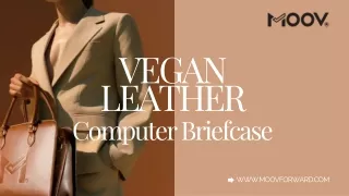 Moov Vegan Leather Brown Women Computer Briefcase | Shop Now