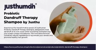 Probiotic Dandruff Therapy Shampoo by Justhuman