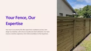 Fence Installation Services