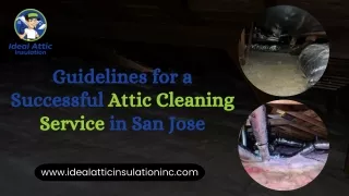 Guidelines for a Successful Attic Cleaning Service in San Jose
