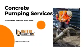 Concrete Pumping Services